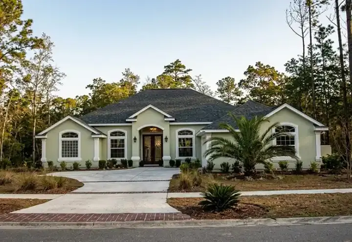 Traditional house plans 71-266 - front exterior, 2,085 sq ft, 4 bed, 3 bath house plans | Monster House Plans
