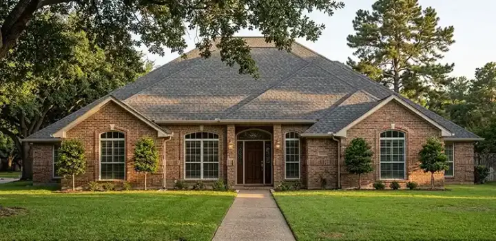 Traditional house plans 71-275 - front exterior, 2,104 sq ft, 4 bed, 2 bath house plans | Monster House Plans