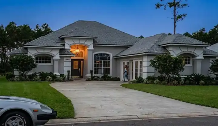 Mediterranean house plans 71-278 - front exterior, 2,132 sq ft, 4 bed, 2 bath house plans | Monster House Plans