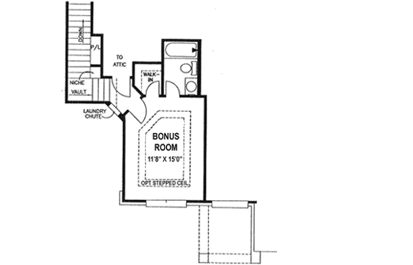 Upper/Second Floor Plan: 71-293
