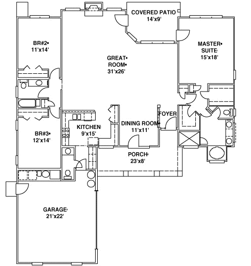 Main Floor Plan: 71-294