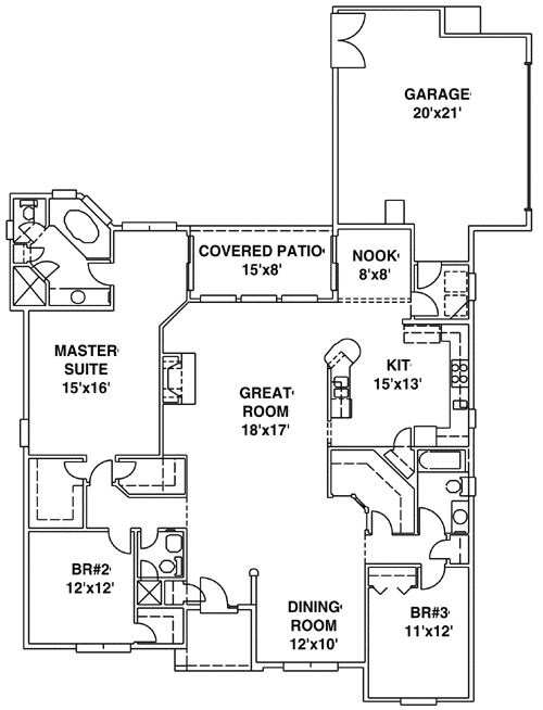 Main Floor Plan: 71-296