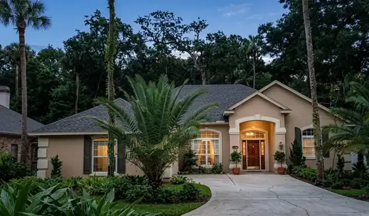 Mediterranean house plans 71-299 - front exterior, 2,272 sq ft, 3 bed, 2 bath house plans | Monster House Plans
