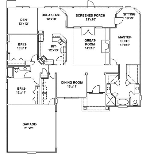 Main Floor Plan: 71-299