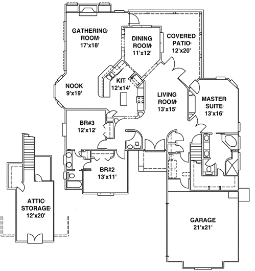 Main Floor Plan: 71-302