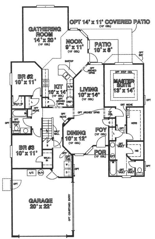 Main Floor Plan: 71-304