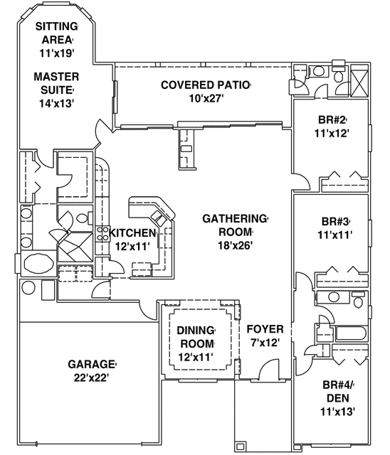 Main Floor Plan: 71-308