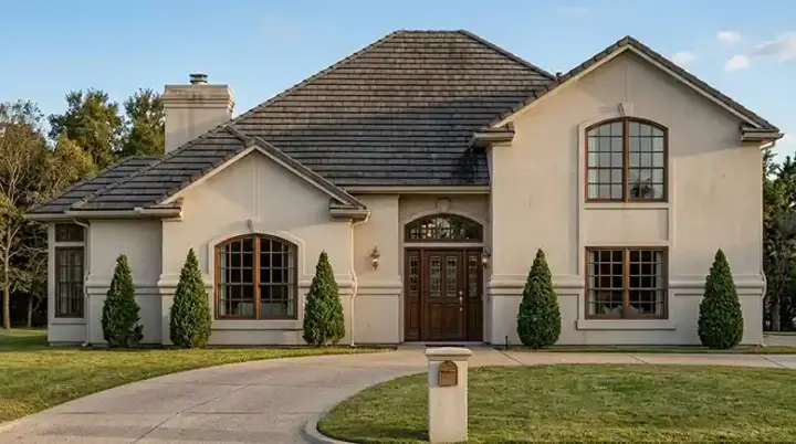 Mediterranean house plans 71-315 - front exterior, 2,355 sq ft, 3 bed, 2 bath house plans | Monster House Plans