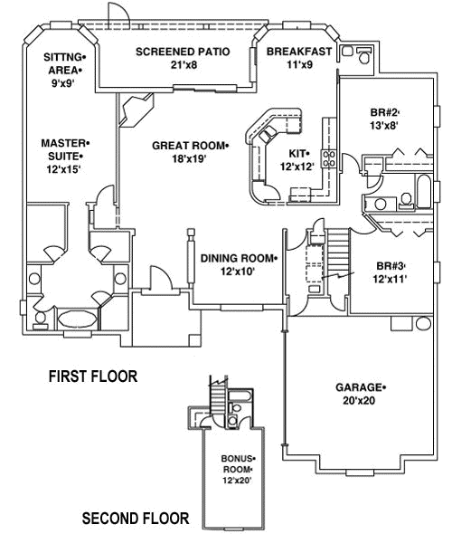 Main Floor Plan: 71-332