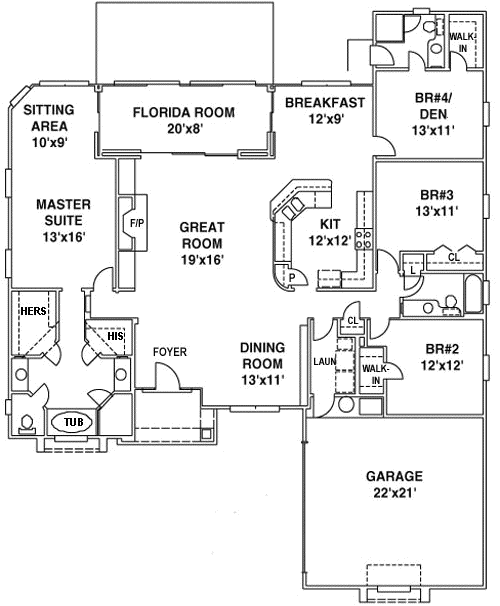 Main Floor Plan: 71-342