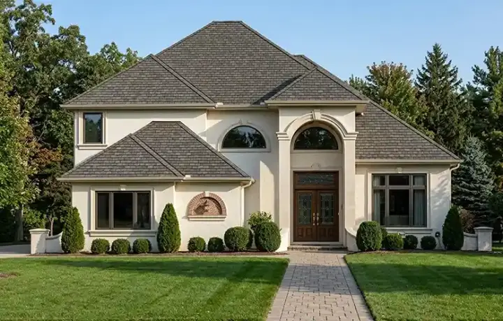 Mediterranean house plans 71-345 - front exterior, 2,550 sq ft, 3 bed, 3 bath house plans | Monster House Plans