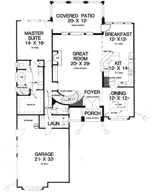 Main Floor Plan: 71-345