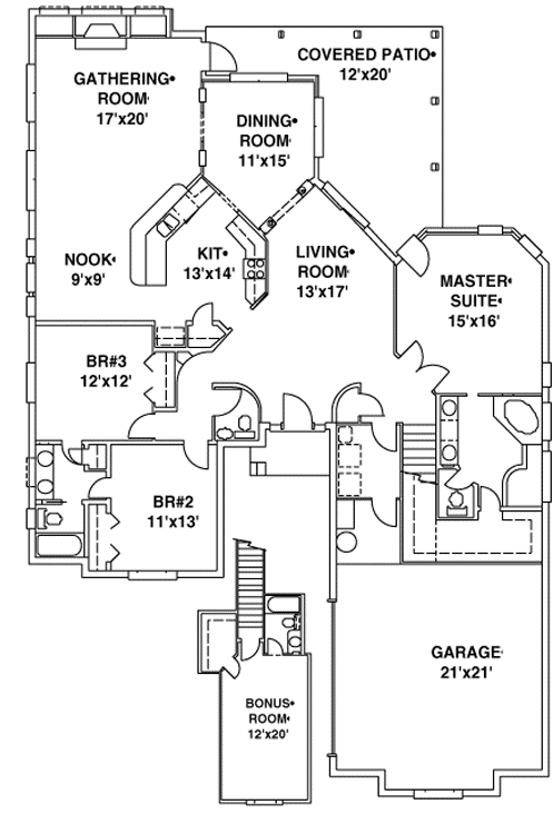Main Floor Plan: 71-352