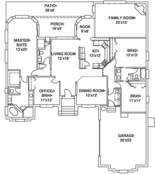 Main Floor Plan: 71-353