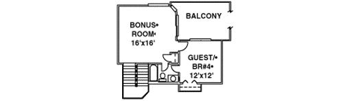 Upper/Second Floor Plan: 71-365