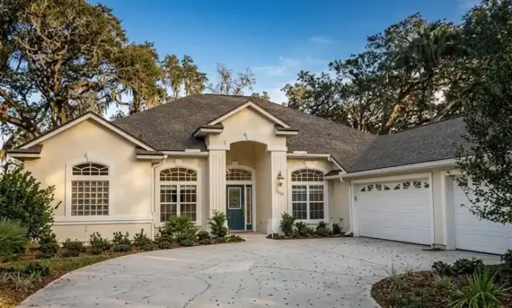 Sunbelt house plans 71-368 - front exterior, 2,972 sq ft, 5 bed, 4 bath house plans | Monster House Plans