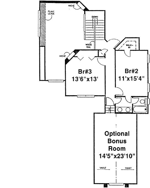 Upper/Second Floor Plan: 71-369