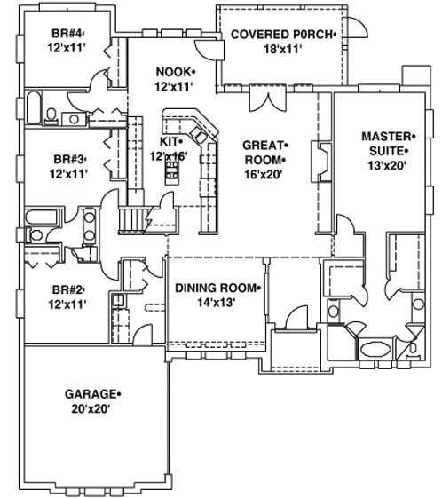 Main Floor Plan: 71-370