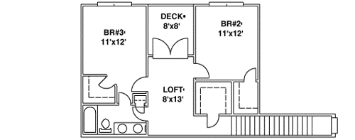 Upper/Second Floor Plan: 71-371