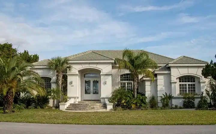 Sunbelt house plans 71-375 - front exterior, 3,146 sq ft, 3 bed, 3 bath house plans | Monster House Plans