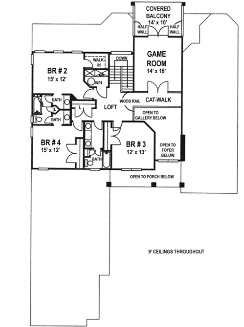 Upper/Second Floor Plan: 71-382