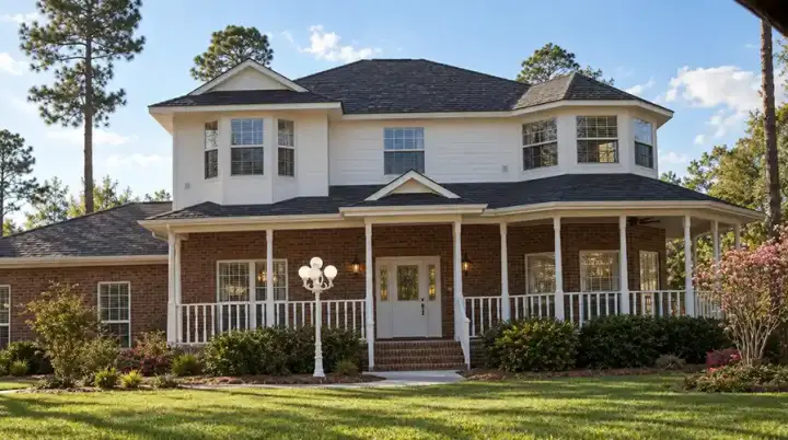 Country house plans 71-384 - front exterior, 2,797 sq ft, 5 bed, 3 bath house plans | Monster House Plans