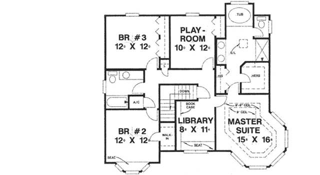 Upper/Second Floor Plan: 71-384