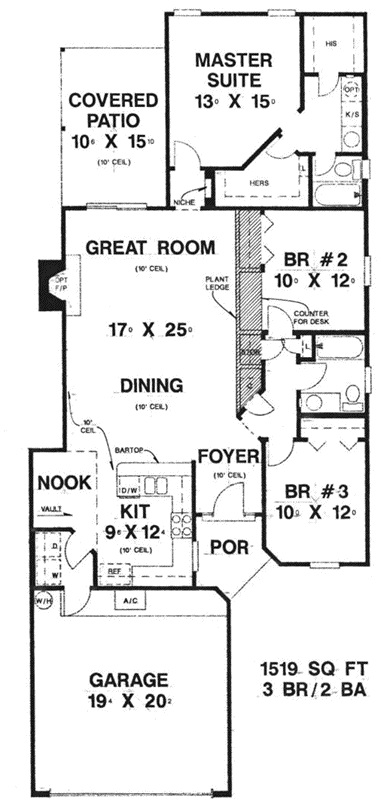 Main Floor Plan: 71-390