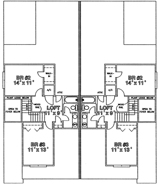 Upper/Second Floor Plan: 71-391