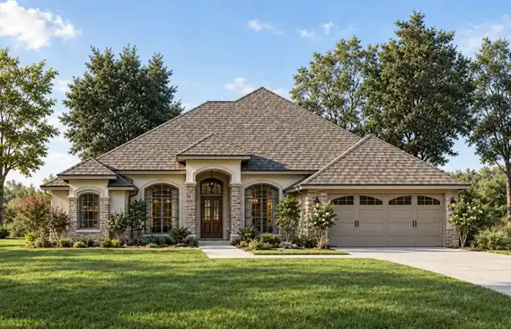 Traditional house plans 71-410 - front exterior, 1,796 sq ft, 3 bed, 2 bath house plans | Monster House Plans