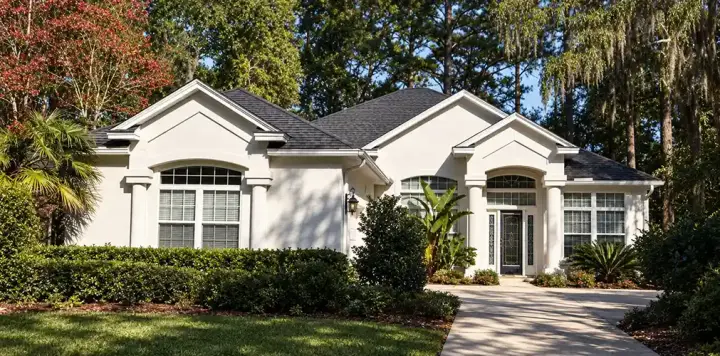 Florida house plans 71-457 - front exterior, 2,339 sq ft, 4 bed, 3 bath house plans | Monster House Plans
