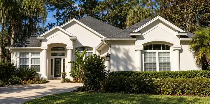 Florida house plans 71-462 - front exterior, 2,339 sq ft, 4 bed, 3 bath house plans | Monster House Plans