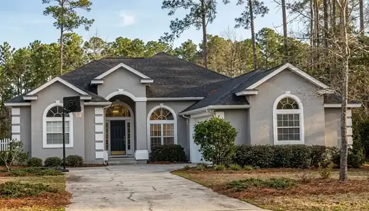 Florida house plans 71-466 - front exterior, 2,337 sq ft, 4 bed, 3 bath house plans | Monster House Plans
