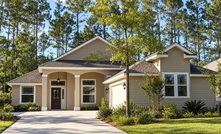 Traditional house plans 71-511 - front exterior, 1,976 sq ft, 3 bed, 4 bath house plans | Monster House Plans
