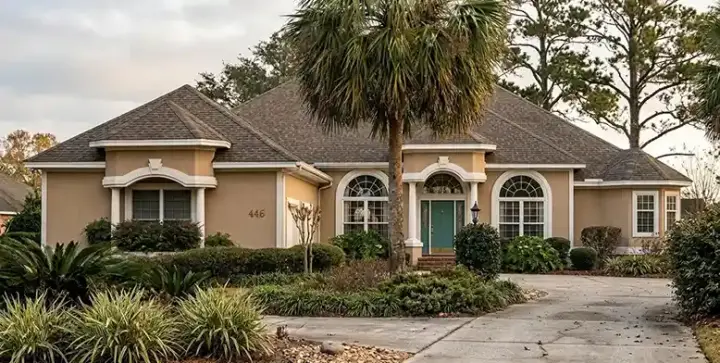 Florida house plans 71-518 - front exterior, 2,780 sq ft, 4 bed, 3 bath house plans | Monster House Plans