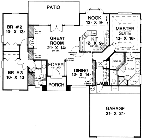 Main Floor Plan: 71-519