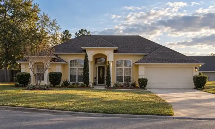 Mediterranean house plans 71-523 - front exterior, 1,679 sq ft, 3 bed, 2 bath house plans | Monster House Plans