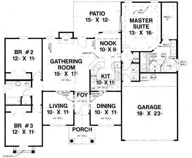 Main Floor Plan: 71-523