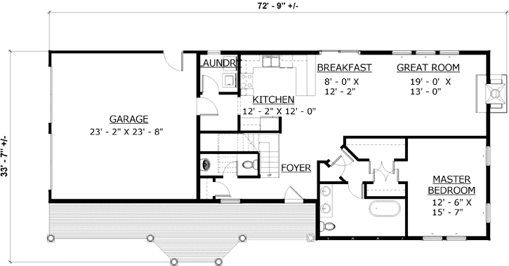 Main Floor Plan: 72-101
