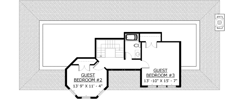 Upper/Second Floor Plan: 72-101