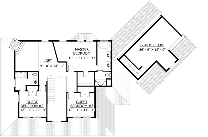 Upper/Second Floor Plan: 72-103