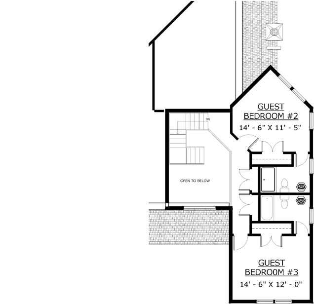 Upper/Second Floor Plan: 72-104