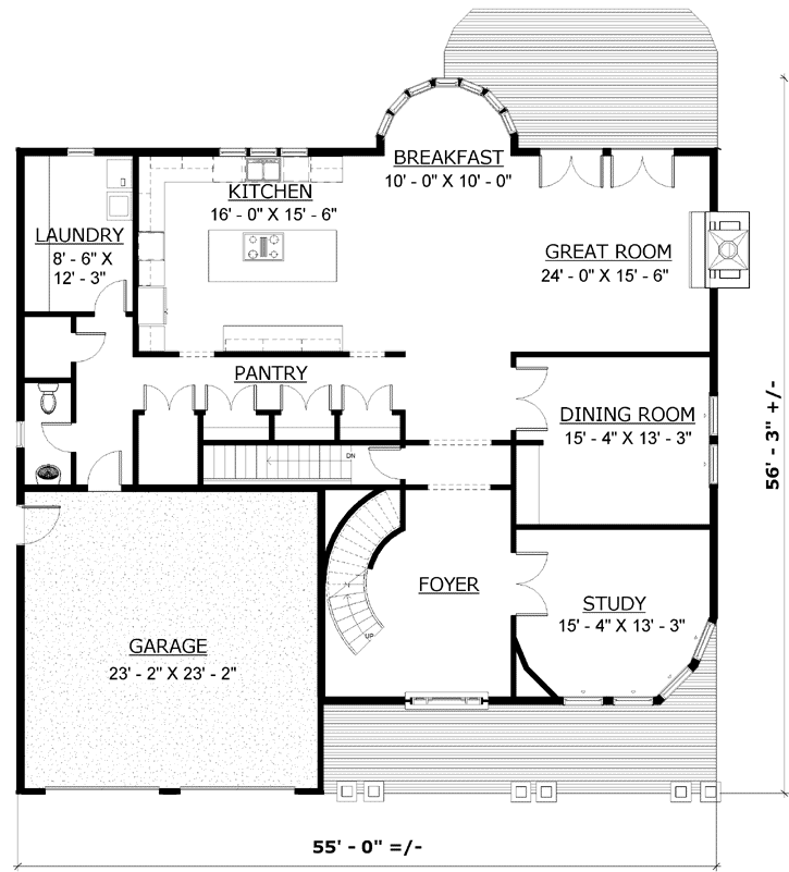 Main Floor Plan: 72-105