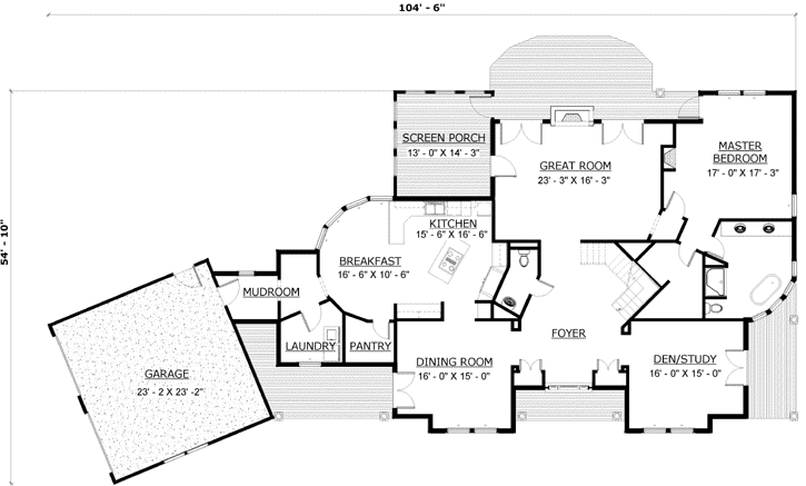Main Floor Plan: 72-106
