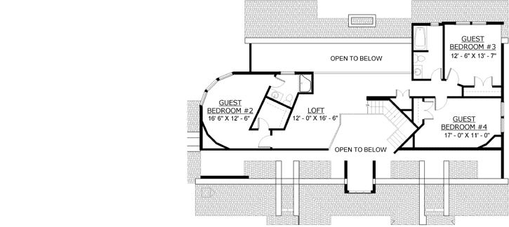 Upper/Second Floor Plan: 72-106