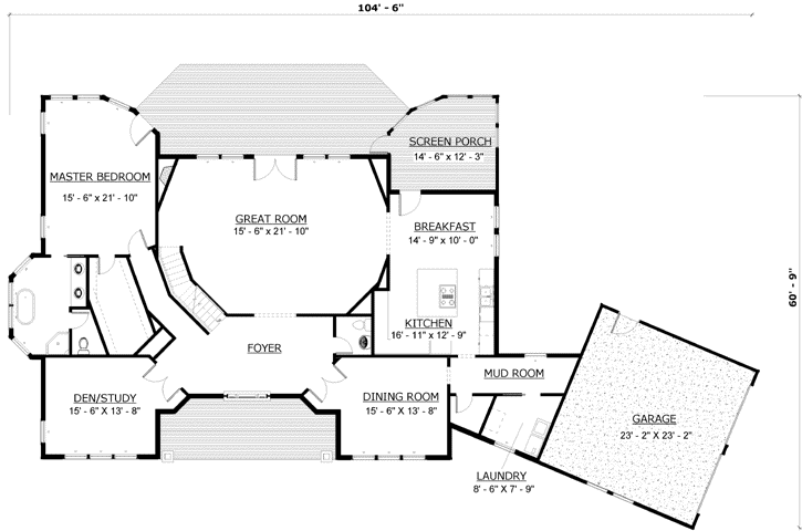 Main Floor Plan: 72-109