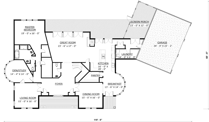Main Floor Plan: 72-110