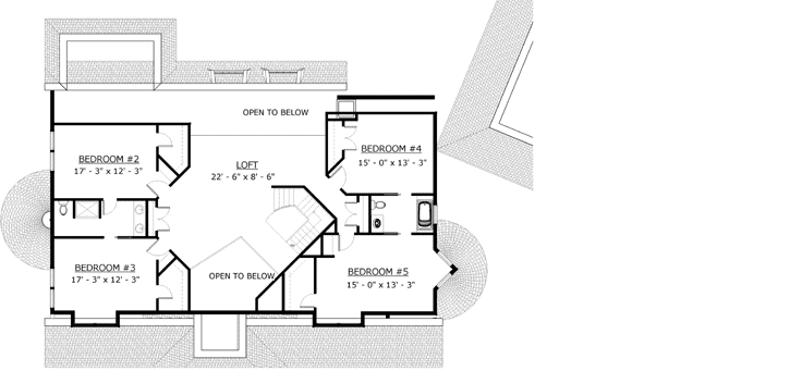 Upper/Second Floor Plan: 72-110