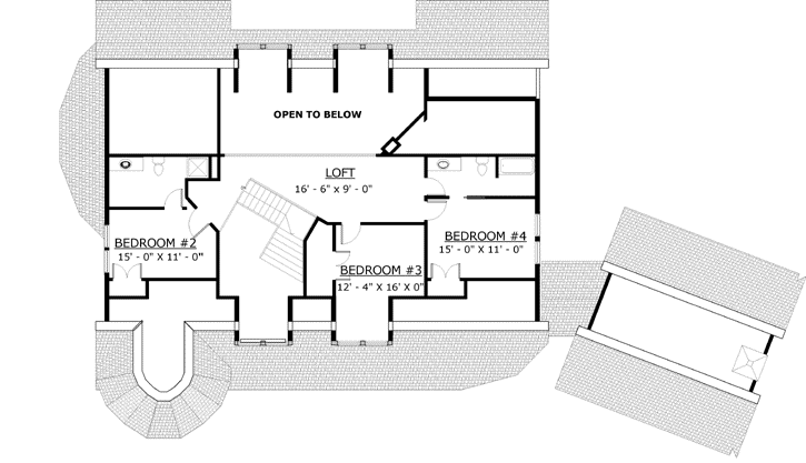 Upper/Second Floor Plan: 72-112