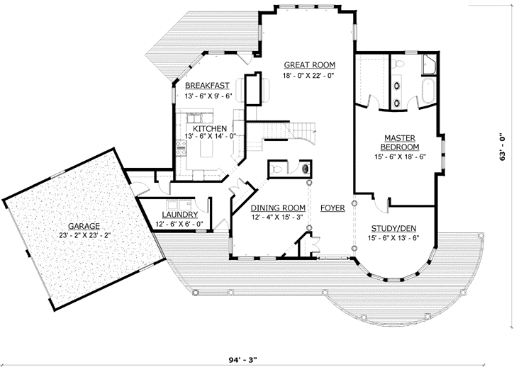 Main Floor Plan: 72-113